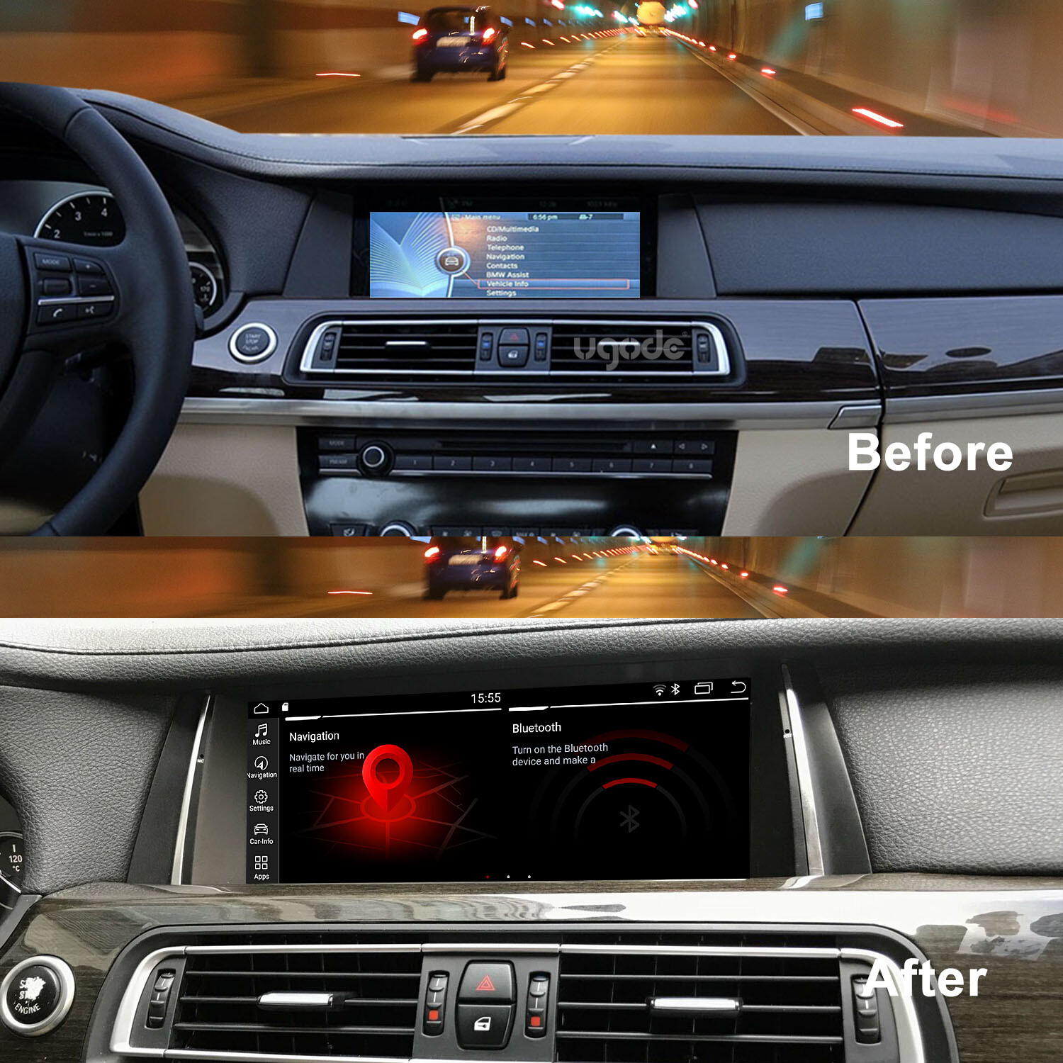 10.25 8+128G Android13 Screen UPGRADE CARPLAY BMW 7 Series F01 F02 2009-2012 CIC