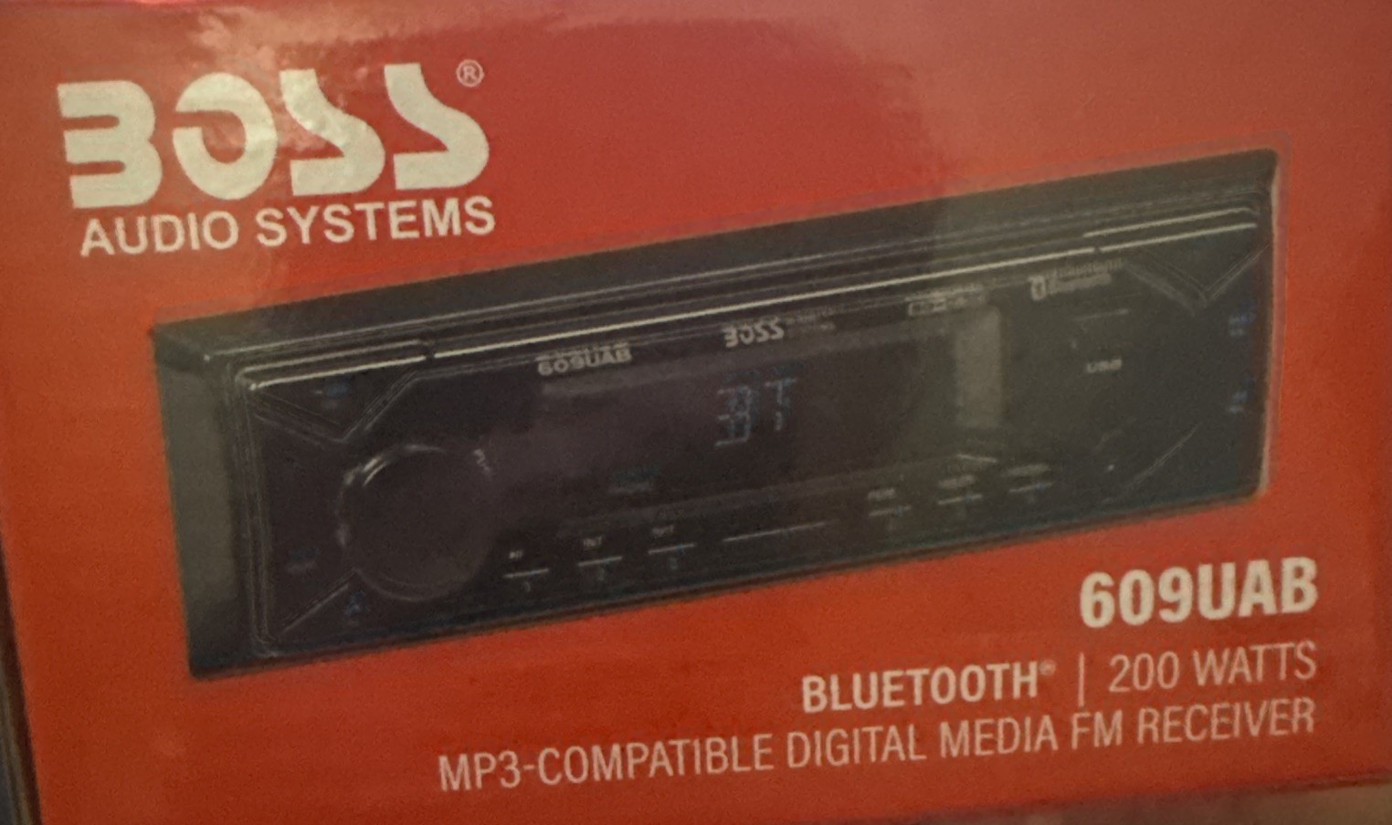 BOSS Audio Systems 609UAB Multimedia Car Stereo Single Din Bluetooth Audio NEW