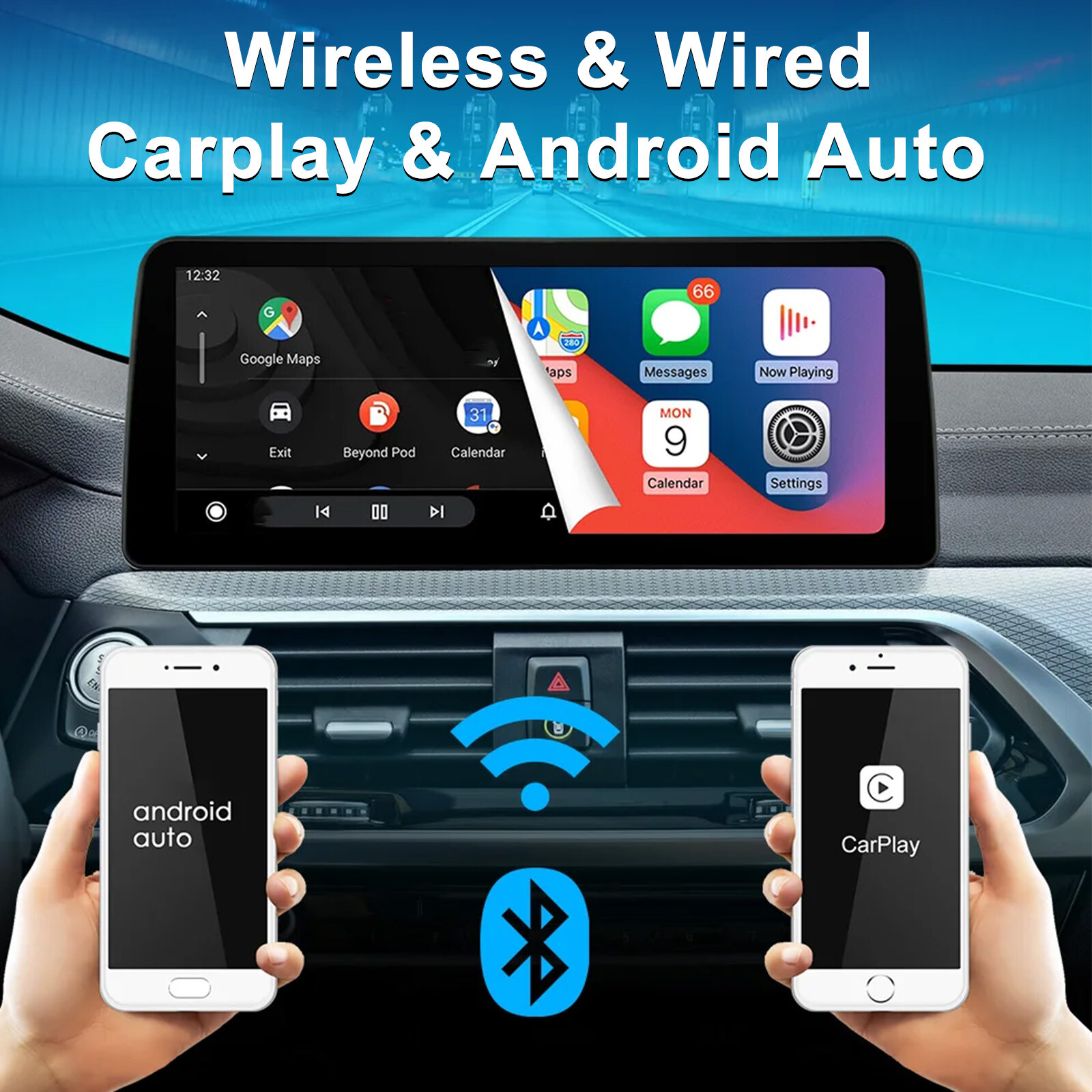 12.3” Car Radio Stereo Android GPS Carplay For BMW 5 Series E60 2004-2009 CCC