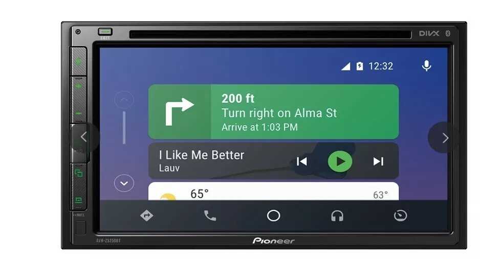 PIONEER AVH-Z5250BT Apple CarPlay Android Auto Bluetooth USB CD/DVD Touchscreen