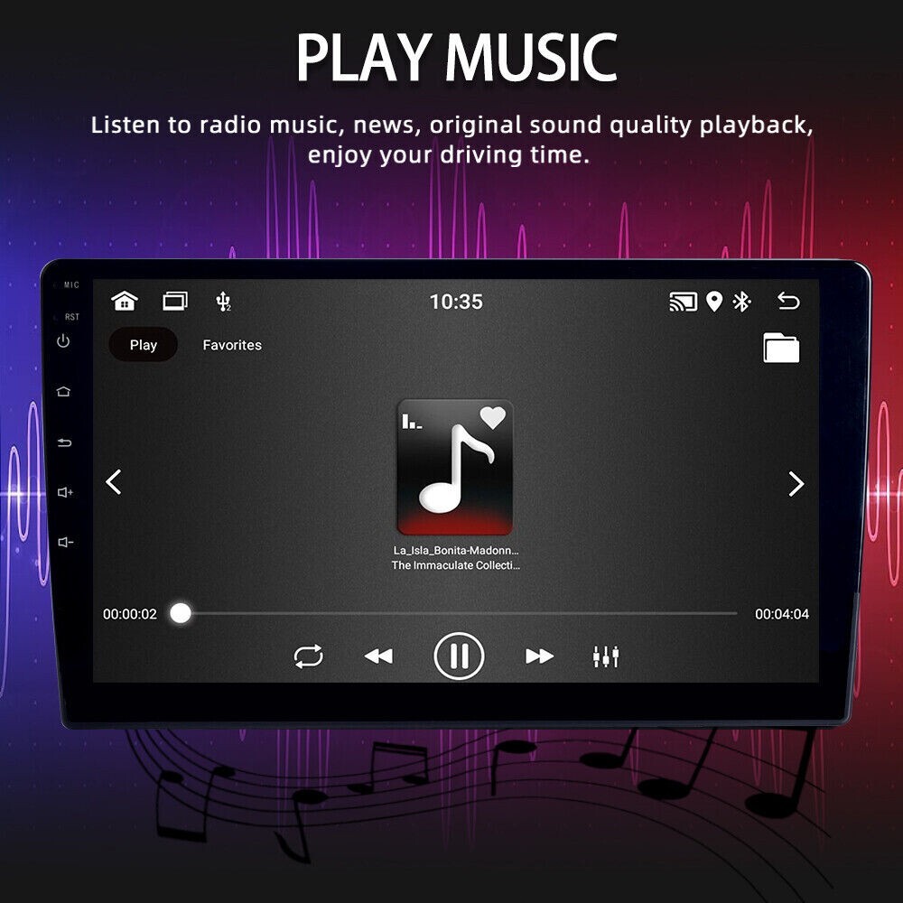 Double 2Din 10.1″ Car Stereo Android 11 Apple CarPlay Radio GPS Navi WiFi Player