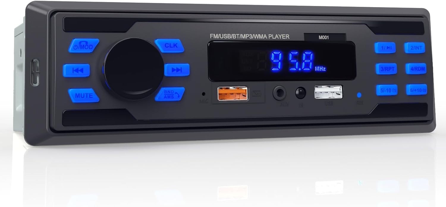 User-Friendly Bluetooth Car Stereo with FM Radio – Ideal for Everyday Commutes