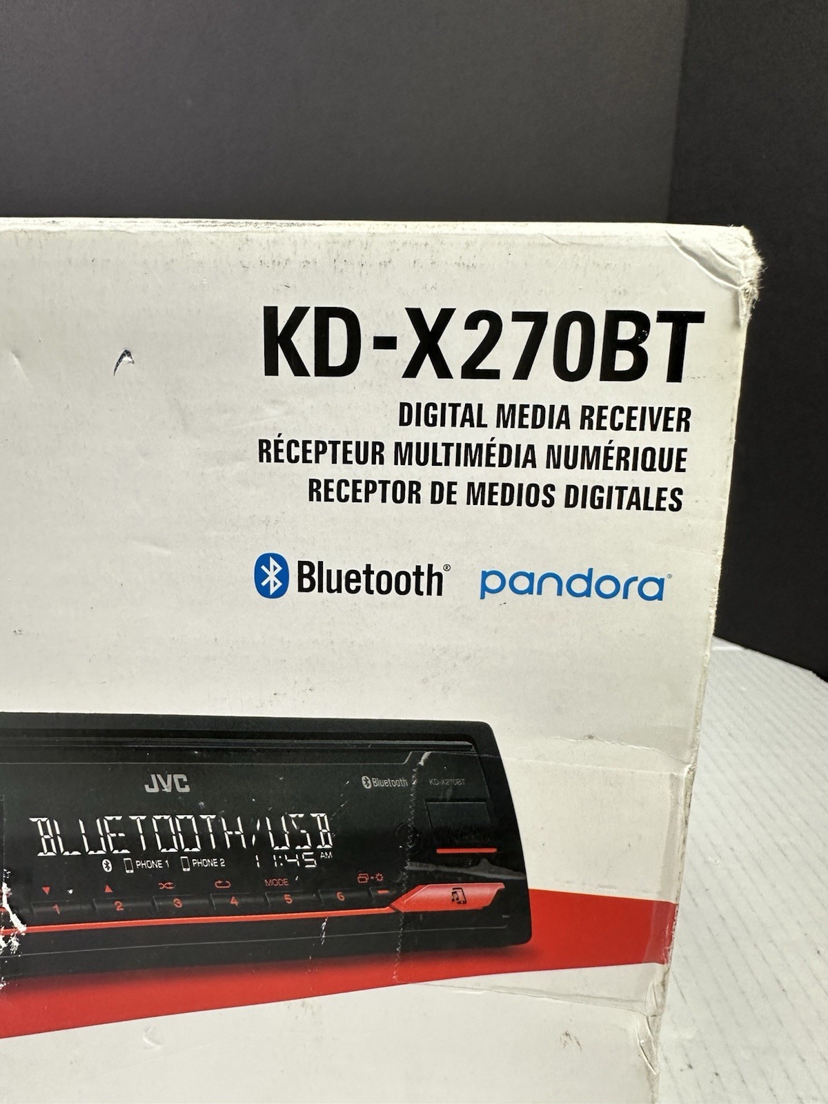 JVC KD-TD72BT in-Dash Bluetooth USB AUX AM/FM Stereo CD Player Car Receiver Read