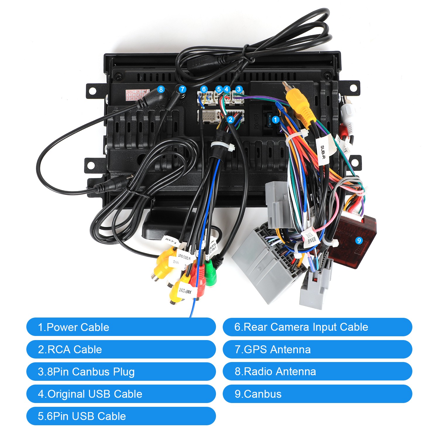 7 inch Touchscreen Car Stereo Fit for Ford F150 2004-2008 + AHD Camera