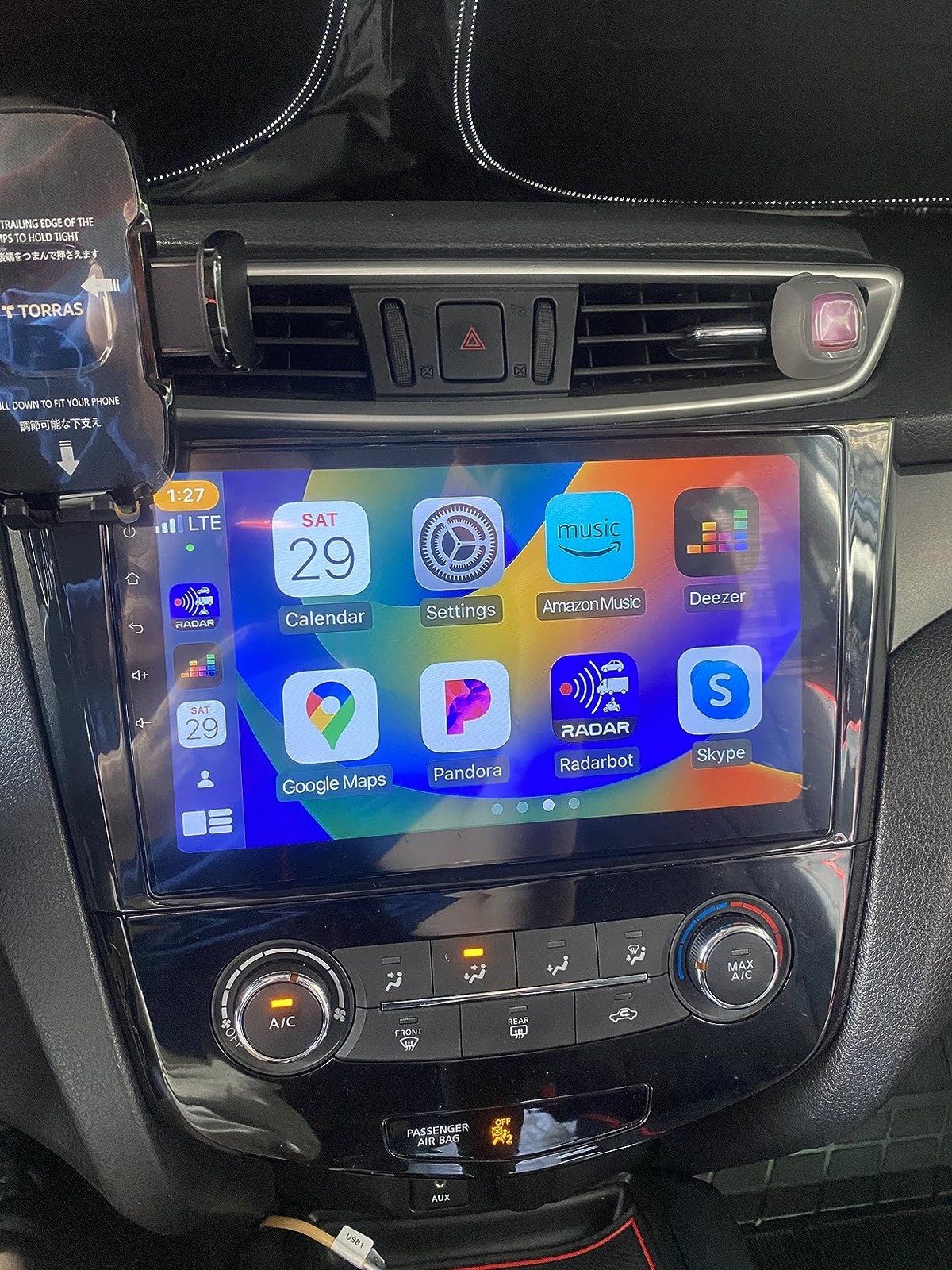 For 2014-2017 Nissan Rogue 8Core 64G Apple Carplay Android Auto Stereo GPS Radio