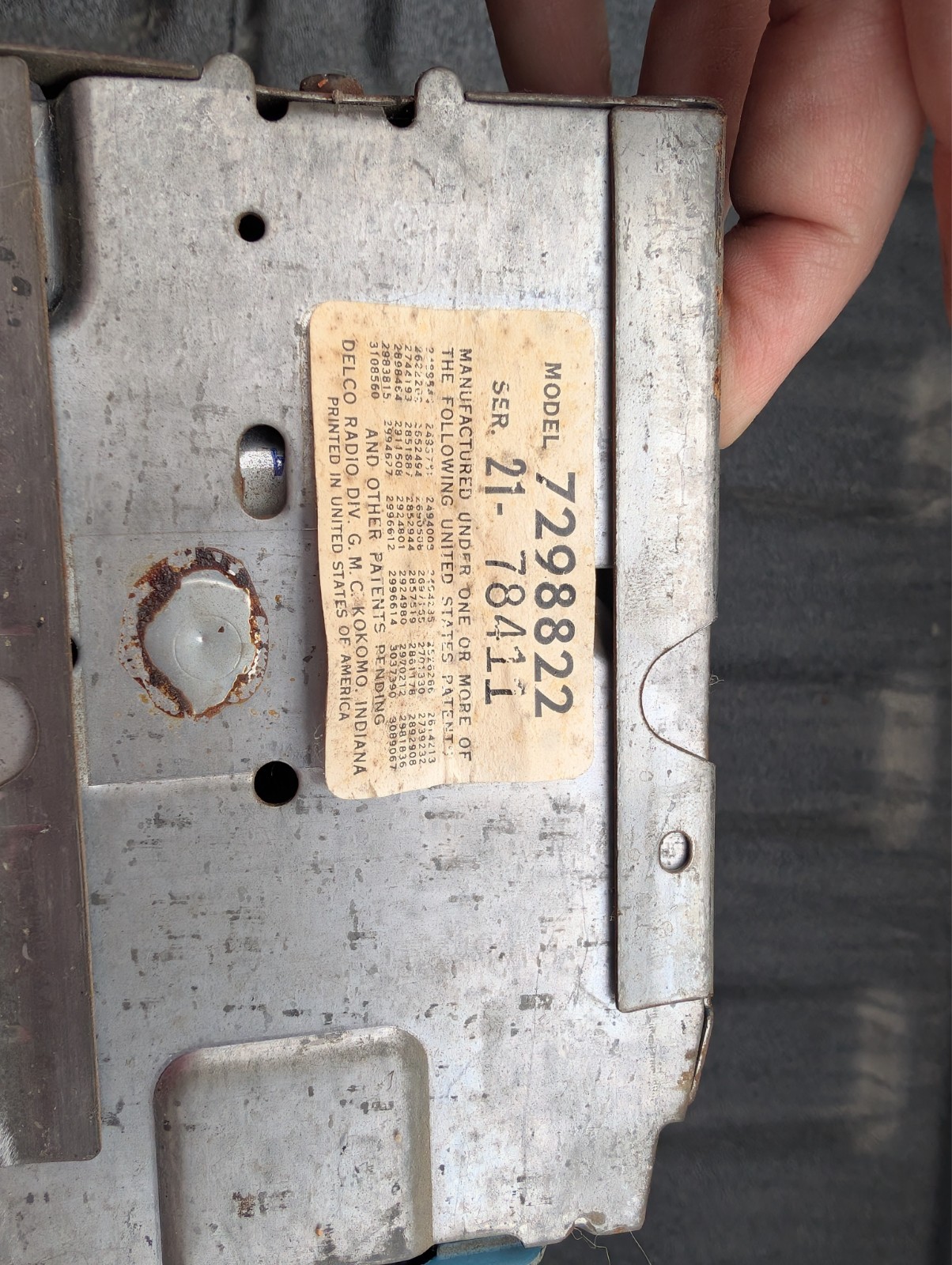 For Parts & Repair GM Delco Straight Line Tuning Radio 7280252-A Chevy Chevrolet