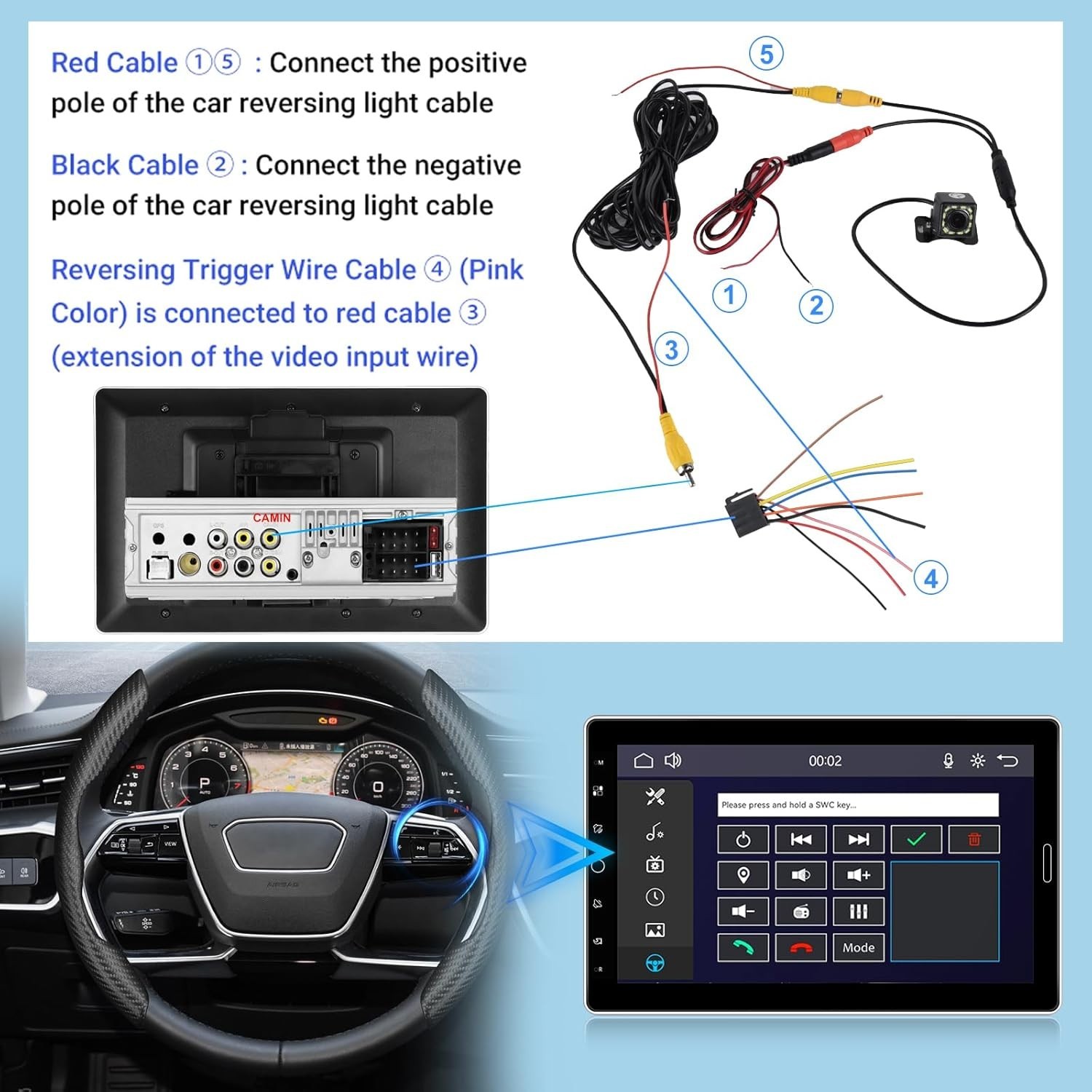 Touchscreen Car Radio with AM FM/YouTube/Bluetooth#