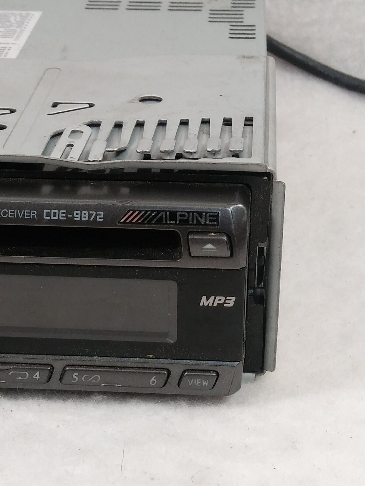 Alpine car stereo CDE-9872 Cd Player Receiver Parts Only Untested No Harness