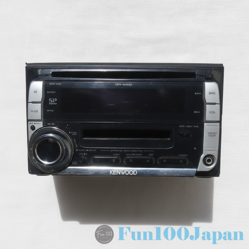 KENWOOD DPX-50MD Car CD/MD Receiver MDLP Front AUX AM FM Works Slot Defect READ