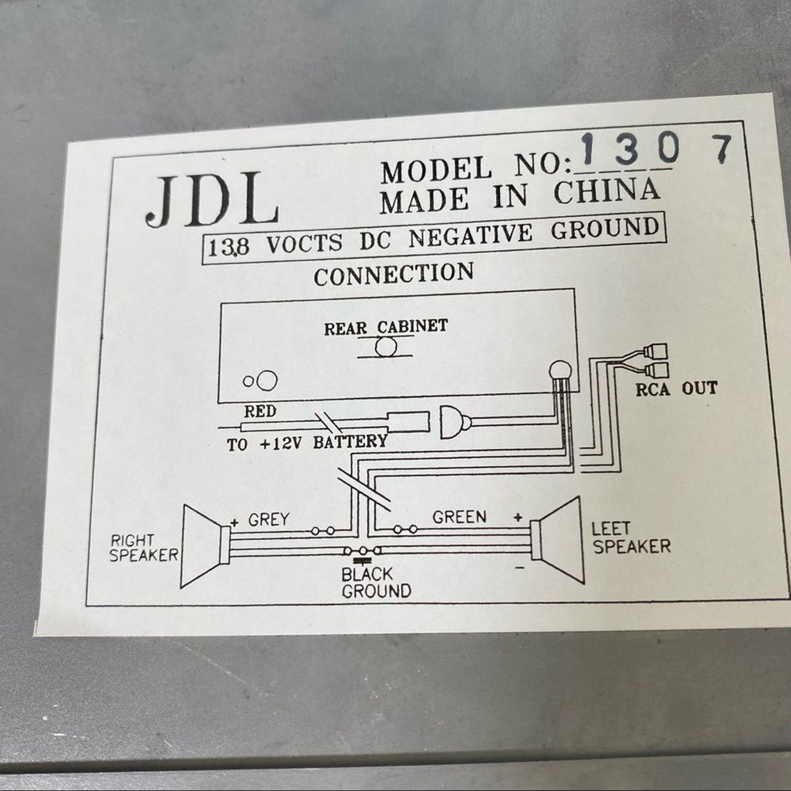 JDL $345 Detachable Face Car Radio System NIB #1307 Lighted, BRAND NEW OPEN BOX