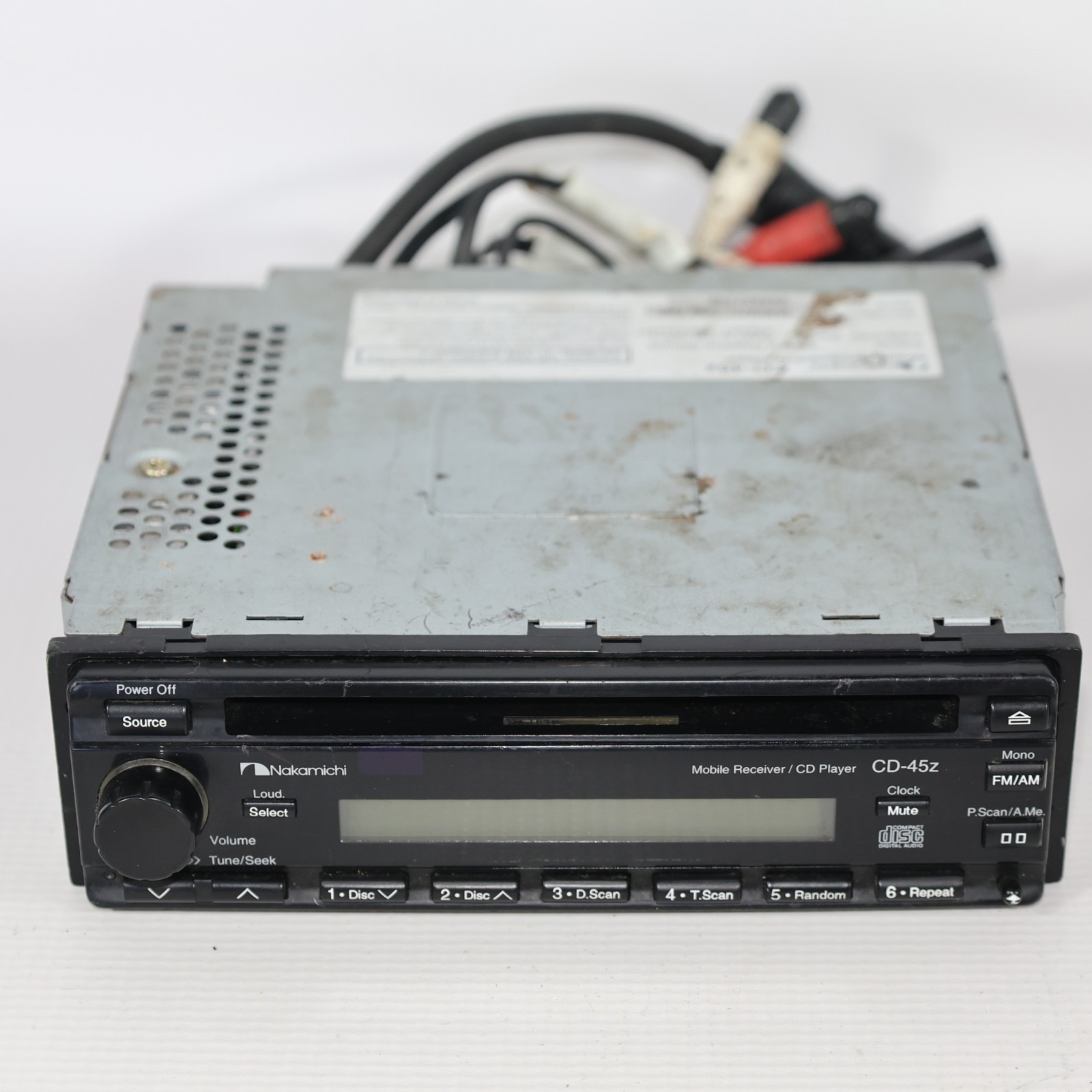 Nakamichi CD-45z Car Audio Stereo CD Radio Receiver NO HARNESS UNTESTED AS IS
