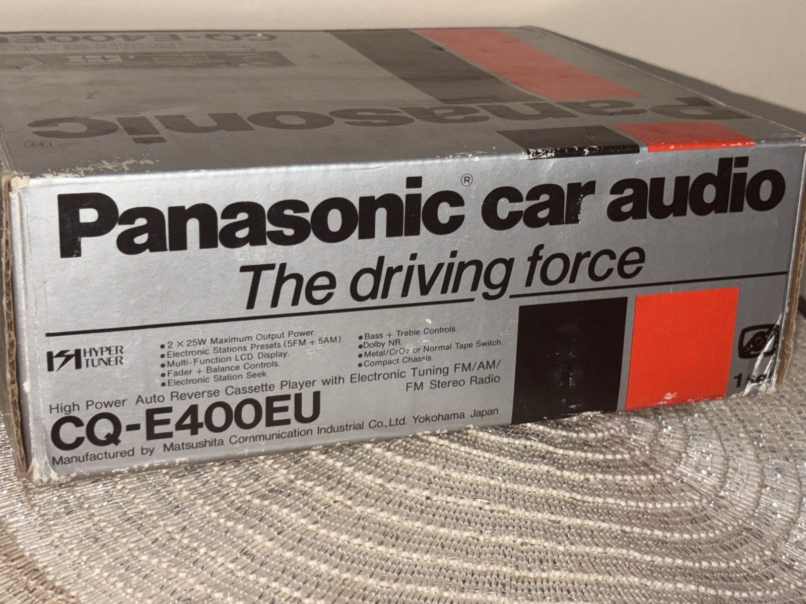Vintage Panasonic CQ-E400EU High Power Auto Reverse Cassette Player Car Stereo
