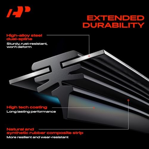 22″+22″+12″ Windshield Wiper Blades Compatible with Chevy Tahoe Suburban &