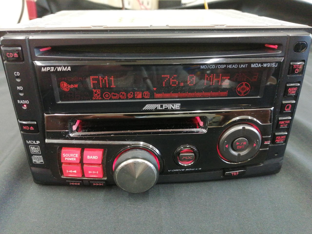 Alpine MDAW915J CD/MD Car Stereo Retro 60W x 4 Japan