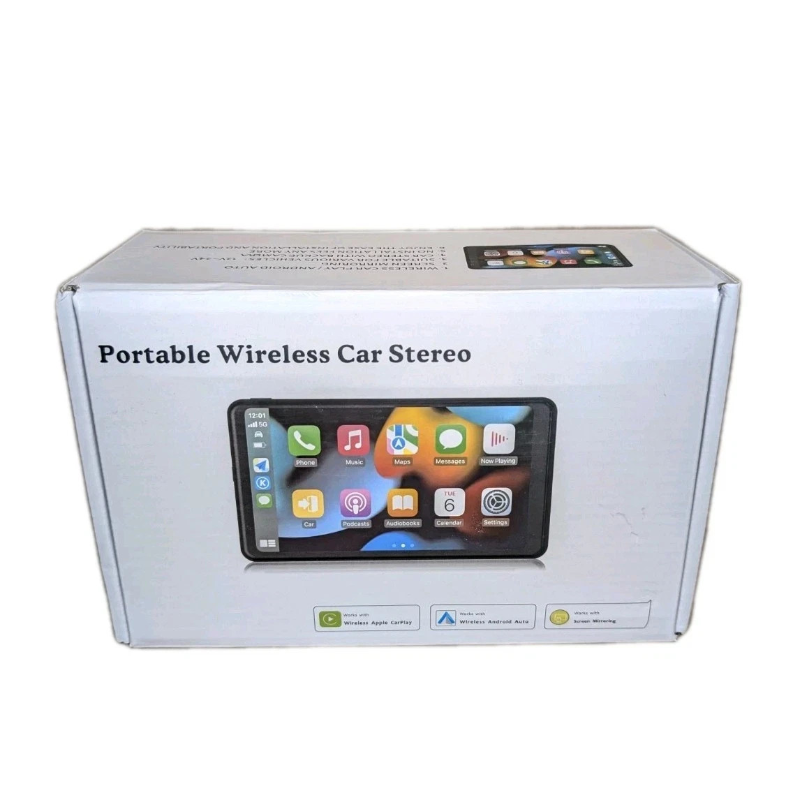 Portable Wireless Car Stereo: BOX, BACKUP CAMERA, CABLE & MANUAL ONLY! !!!!!!!!