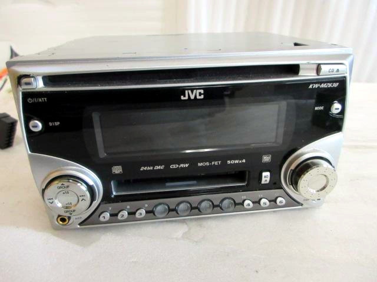 JVC KW-MZ630 Car Stereo Receiver For Parts Not Working w/ Manual