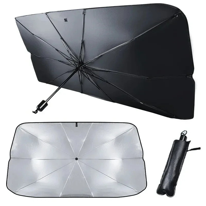 Car Windshield Sun Shade Retractable Front Window UV Heat Insulation Visor