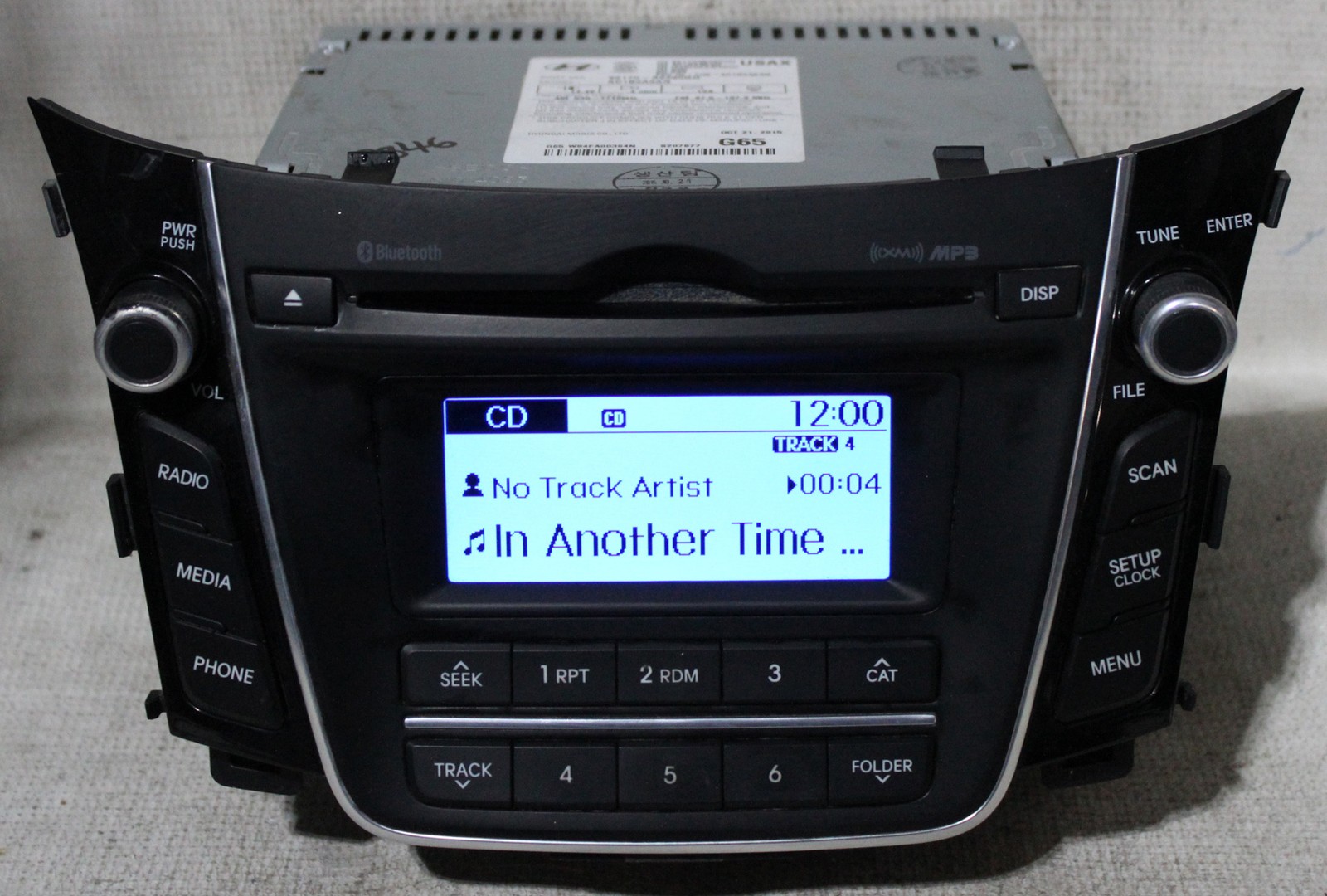 Hyundai Elantra 2015 2016 2017 Factory Stereo Bluetooth CD Radio 96170A5260GU