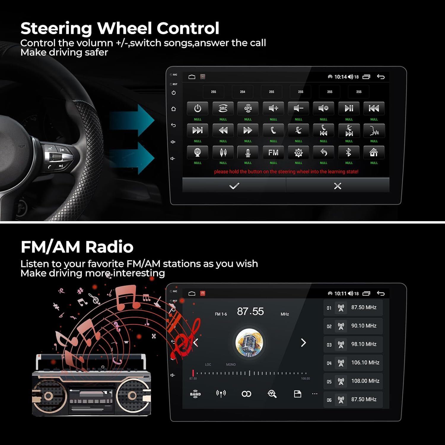 10″ For 2009-2014 Ford E-350 Super Duty Carplay Android 13 Car Stereo Radio GPS