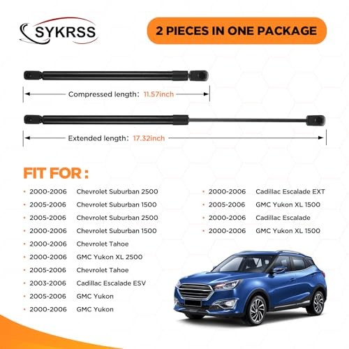Rear Window Glass Lift Supports Gas Struts Compatible with Cadillac 4185