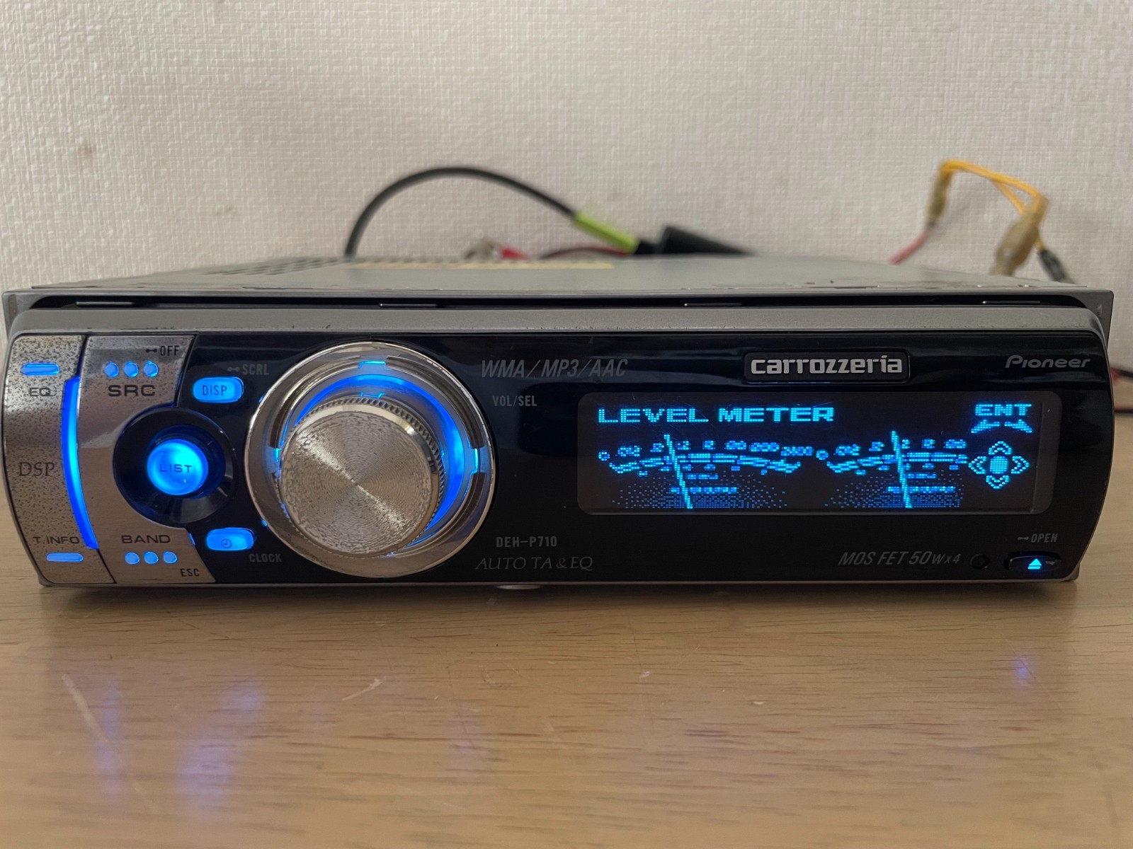 Pioneer Carrozzeria DEH-P710 1DIN Car Audio CD Bluetooth Player Tested Working