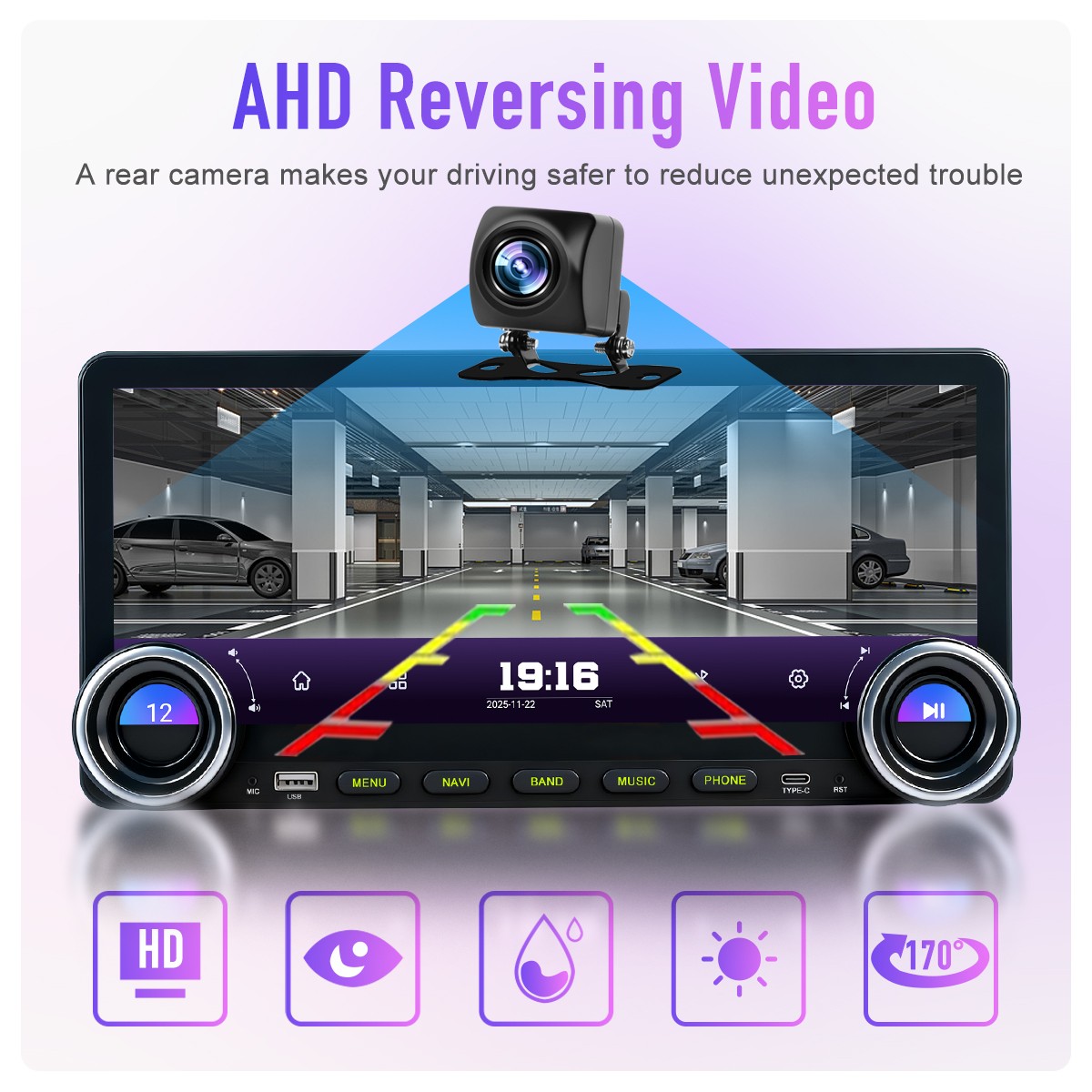 12.3” Car Radio Stereo Android 15 4G Lte DSP Carplay Screen GPS Navi BT 8+128GB