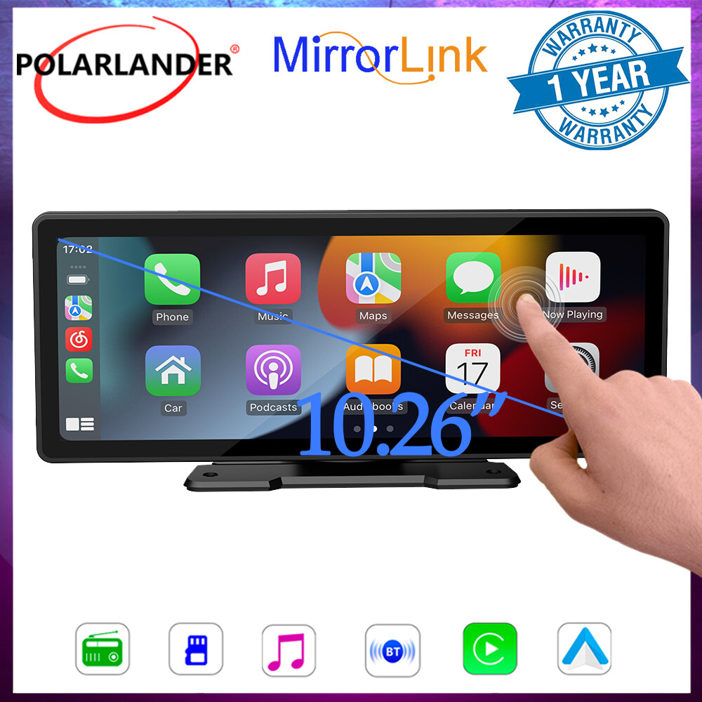 10.26 inch Car Stereo Bluetooth Android Auto Touch Screen Wireless Apple Carplay