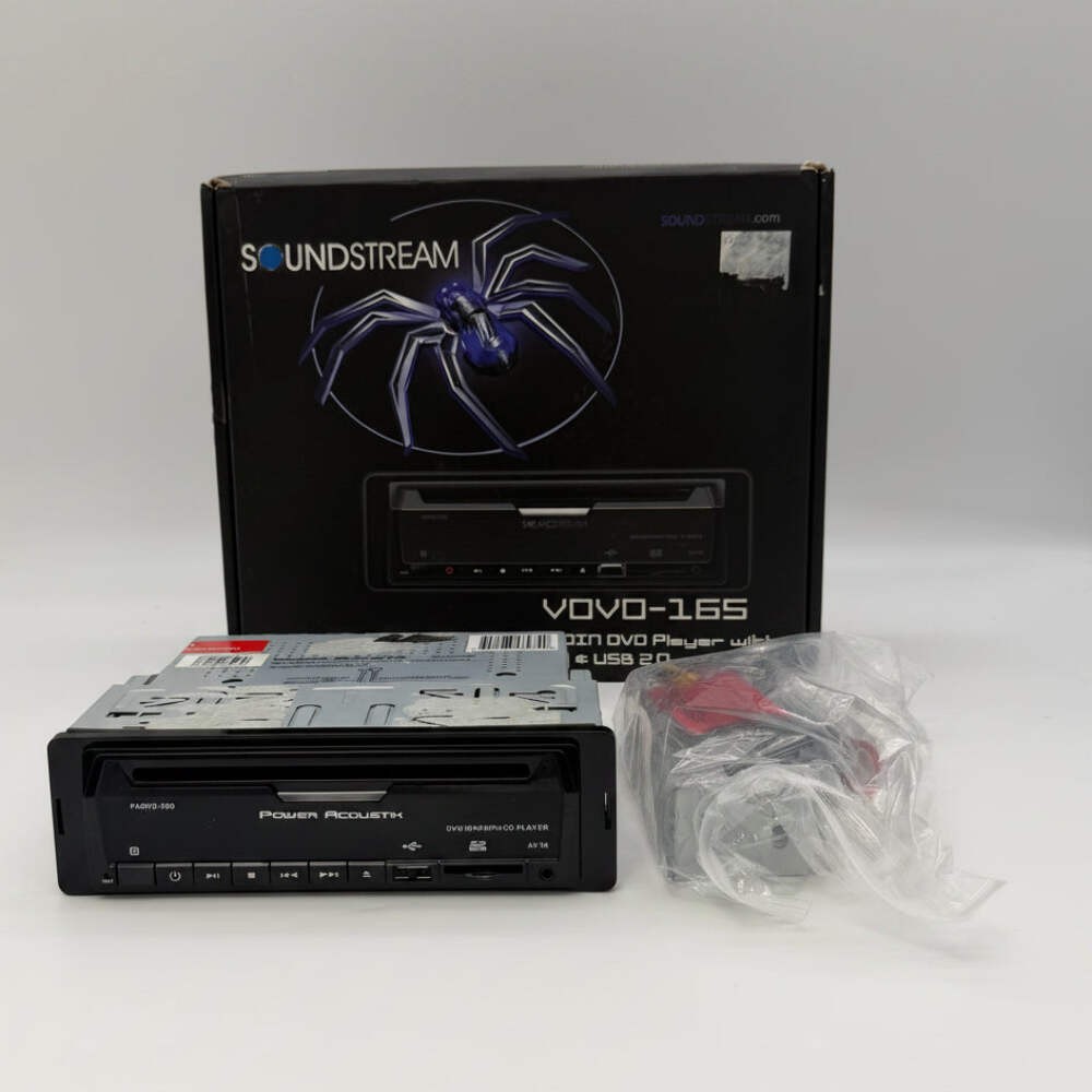 Soundstream VOVO-165 1 DIN In-Dash DVD Player USB 2.0 SD Aux MP3 DivX