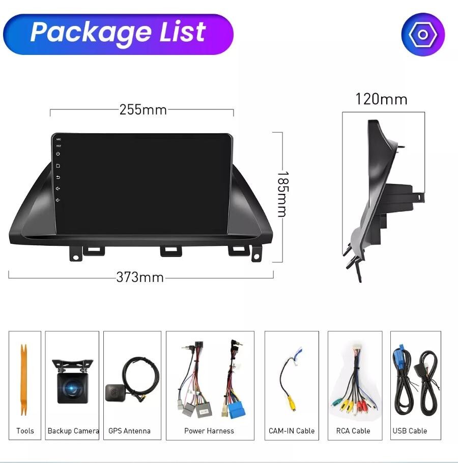 GPS Navi Apple Carplay Car Stereo Radio Android 13 For Honda Odyssey 2005-2010