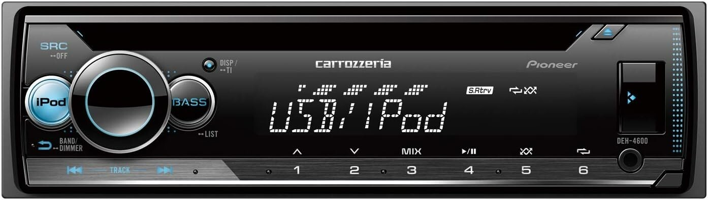 Carrozzeria Pioneer DEH-4600 Car Audio 1DIN CD/USB USB iPod iPhone AUX DSP NEW