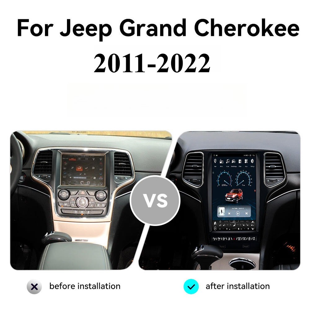 For Jeep Grand Cherokee 2011-2022 Android Car Stereo Radio Carplay GPS Navi 128G