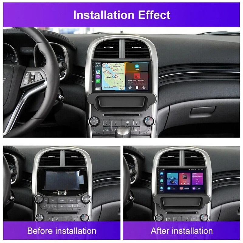 FOR 2012-2014 CHEVROLET MALIBU ANDROID 15 APPLE CARPLAY CAR STEREO RADIO 2+64G