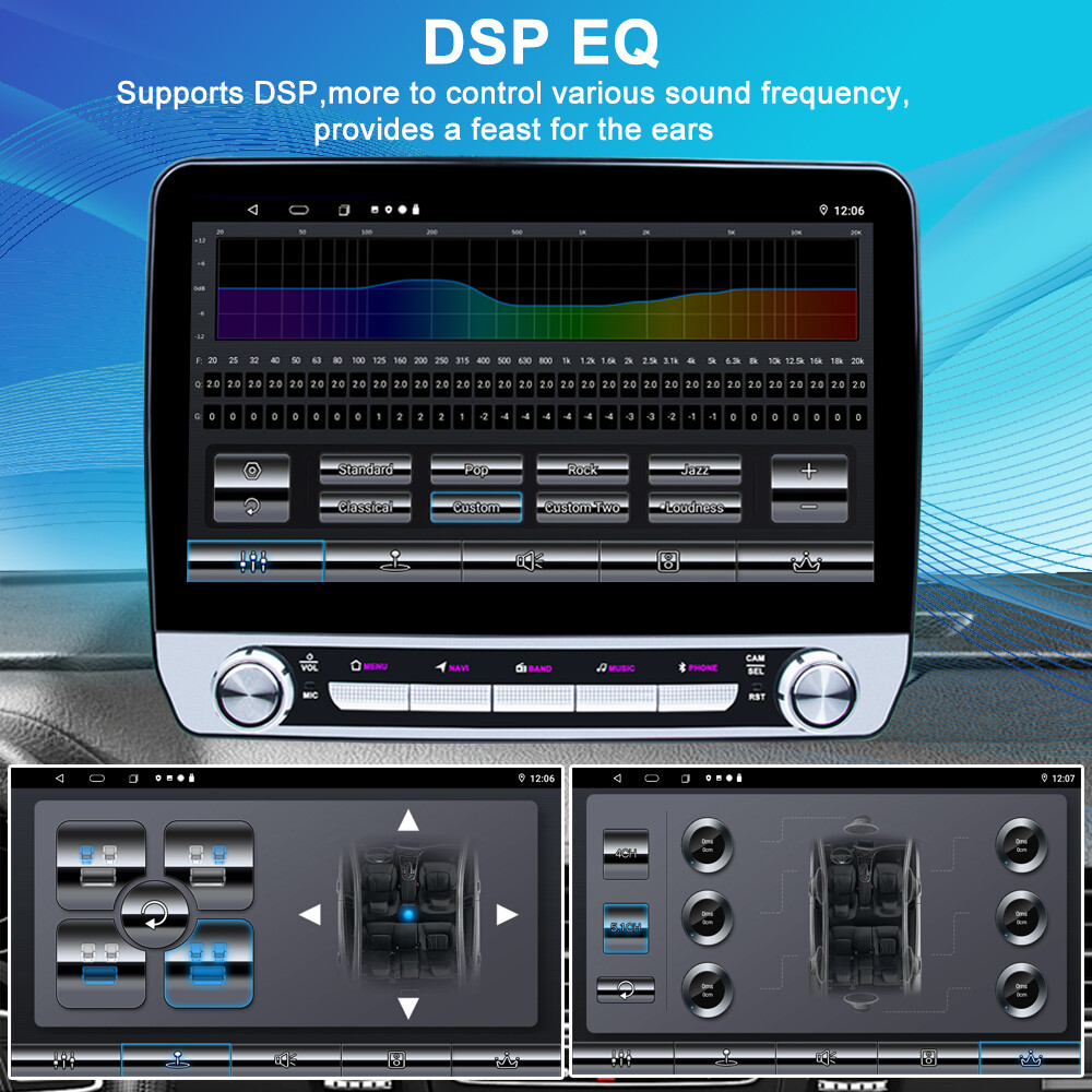 2+64G 10.1″ Double 2 Din Android 13.0 Car Carplay GPS Navi Radio Stereo WIFI BT