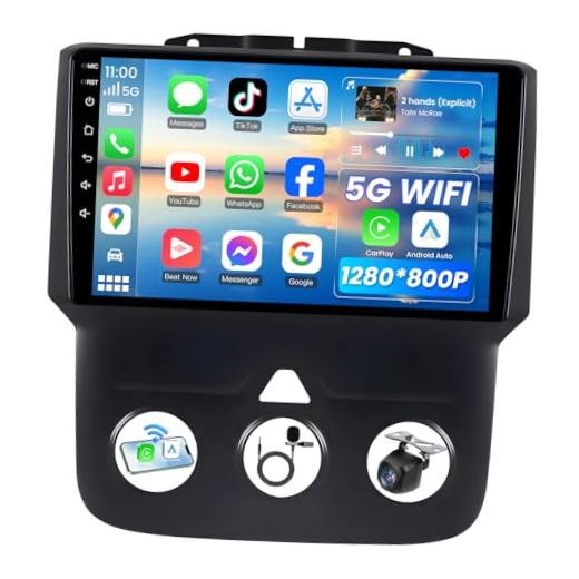8 Core 4+32G Car Radio for Dodge RAM 1500 2500 9 Inches 8Core 4GB RAM+32GB ROM