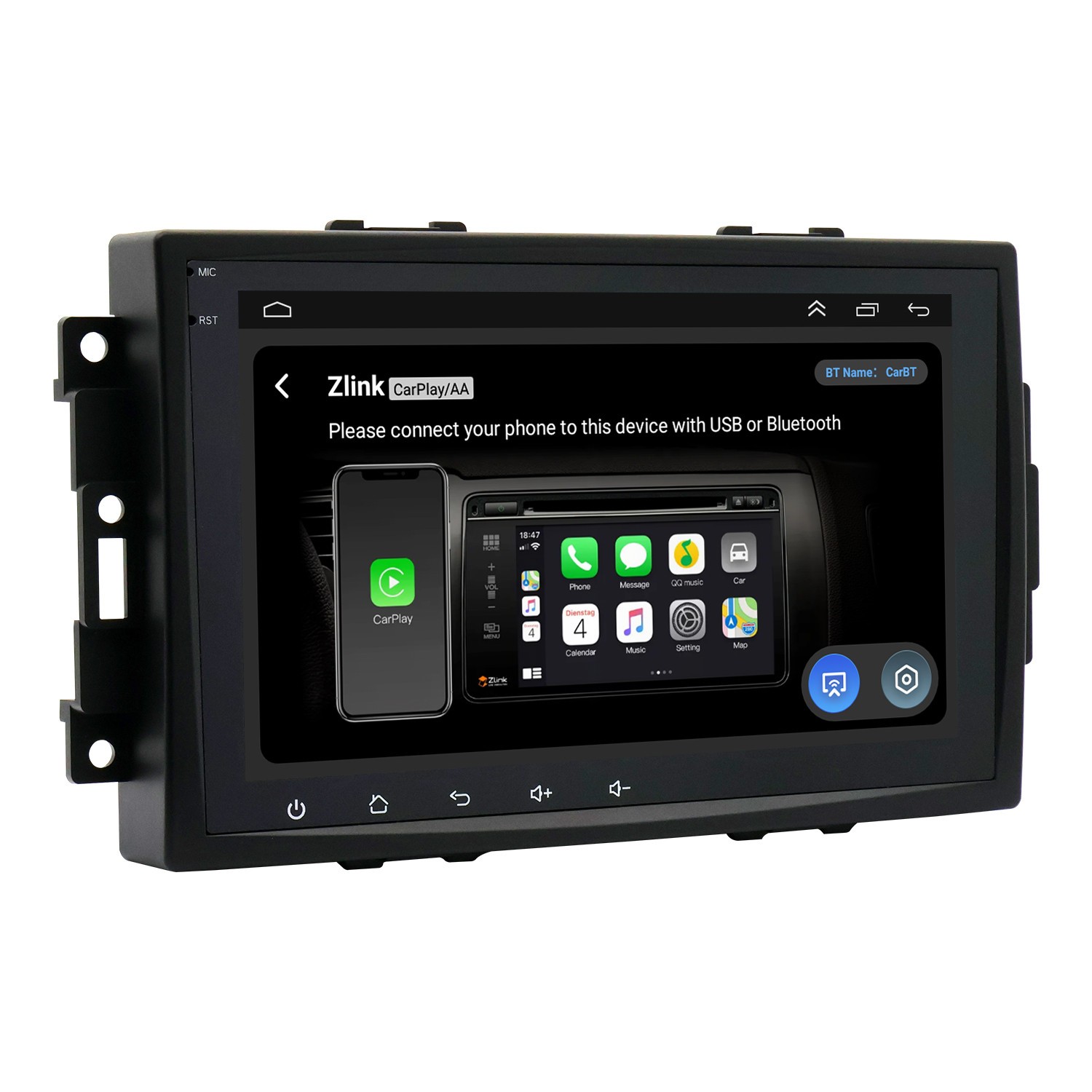 Fit For 2005-2010 Chrysler 300C 8in Android 14 Car Stereo Radio GPS WIFI 2+32G
