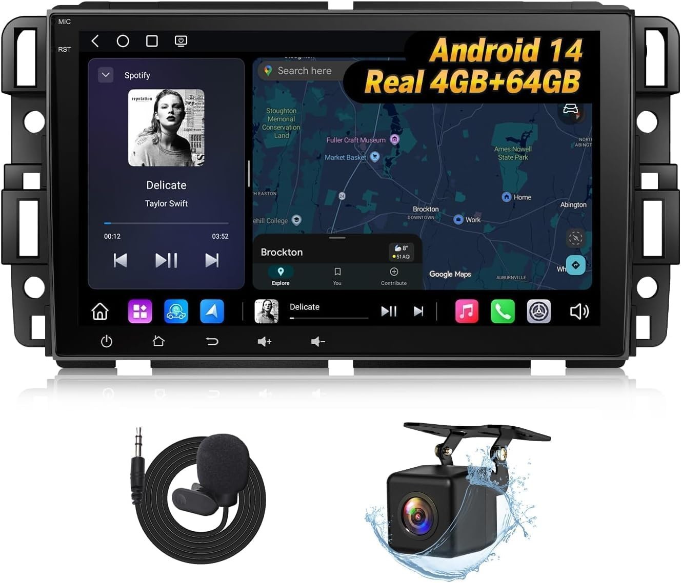 Plug & Play Car Stereo for GM Vehicles, Rear Camera Support