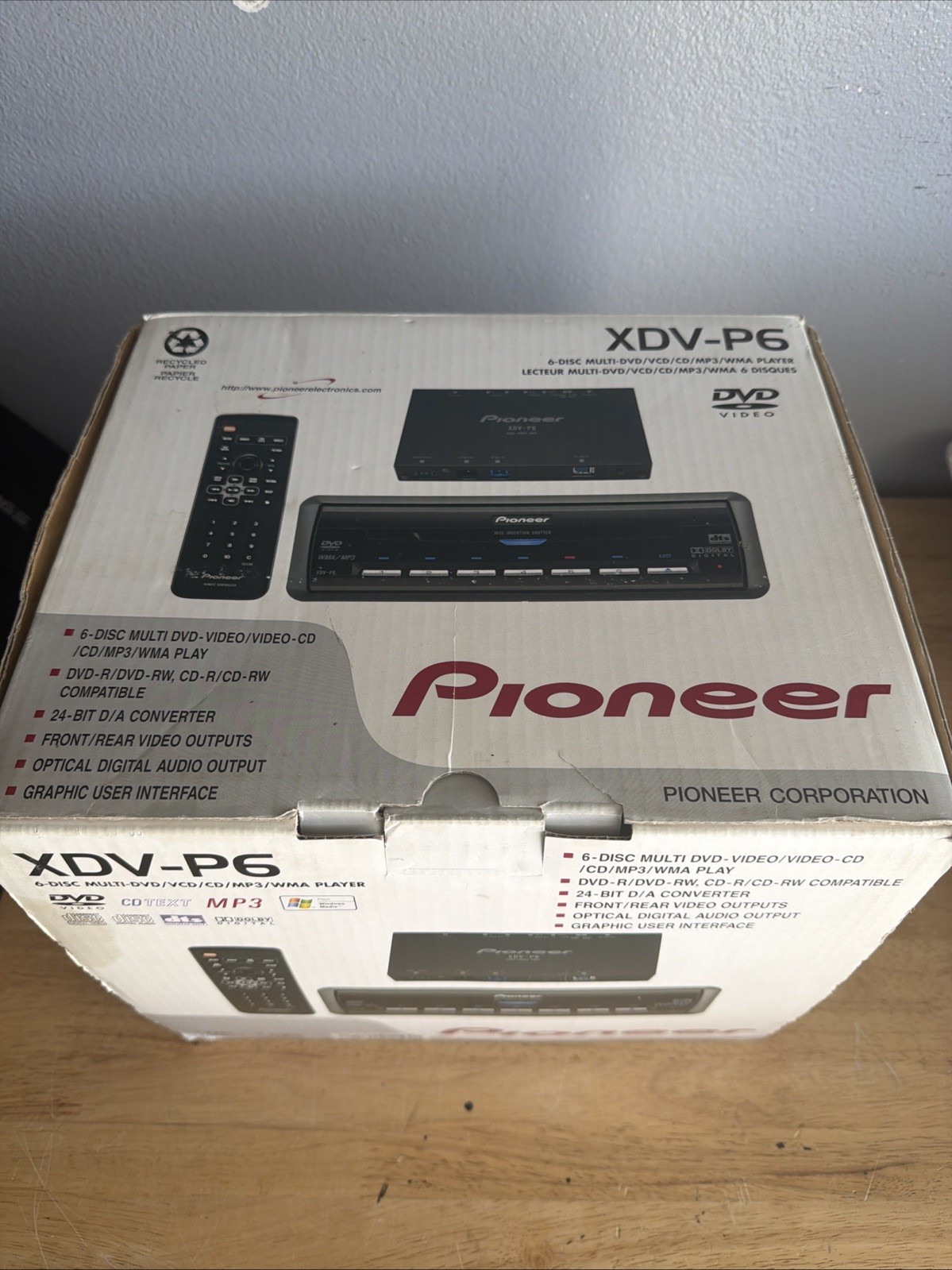 Pioneer XDV-P6 Car Stereo Mobile Media Station BRAND NEW 6 Disc DVD