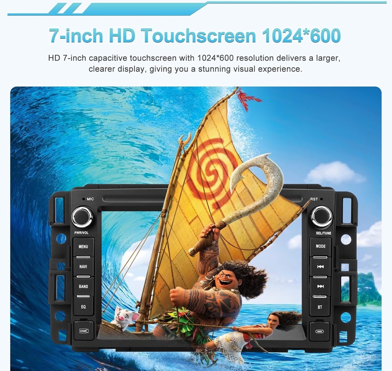 Car Radio for Chevrolet GMC Silverado Tahoe Yukon,Android 14, 2GB+64GB, Android