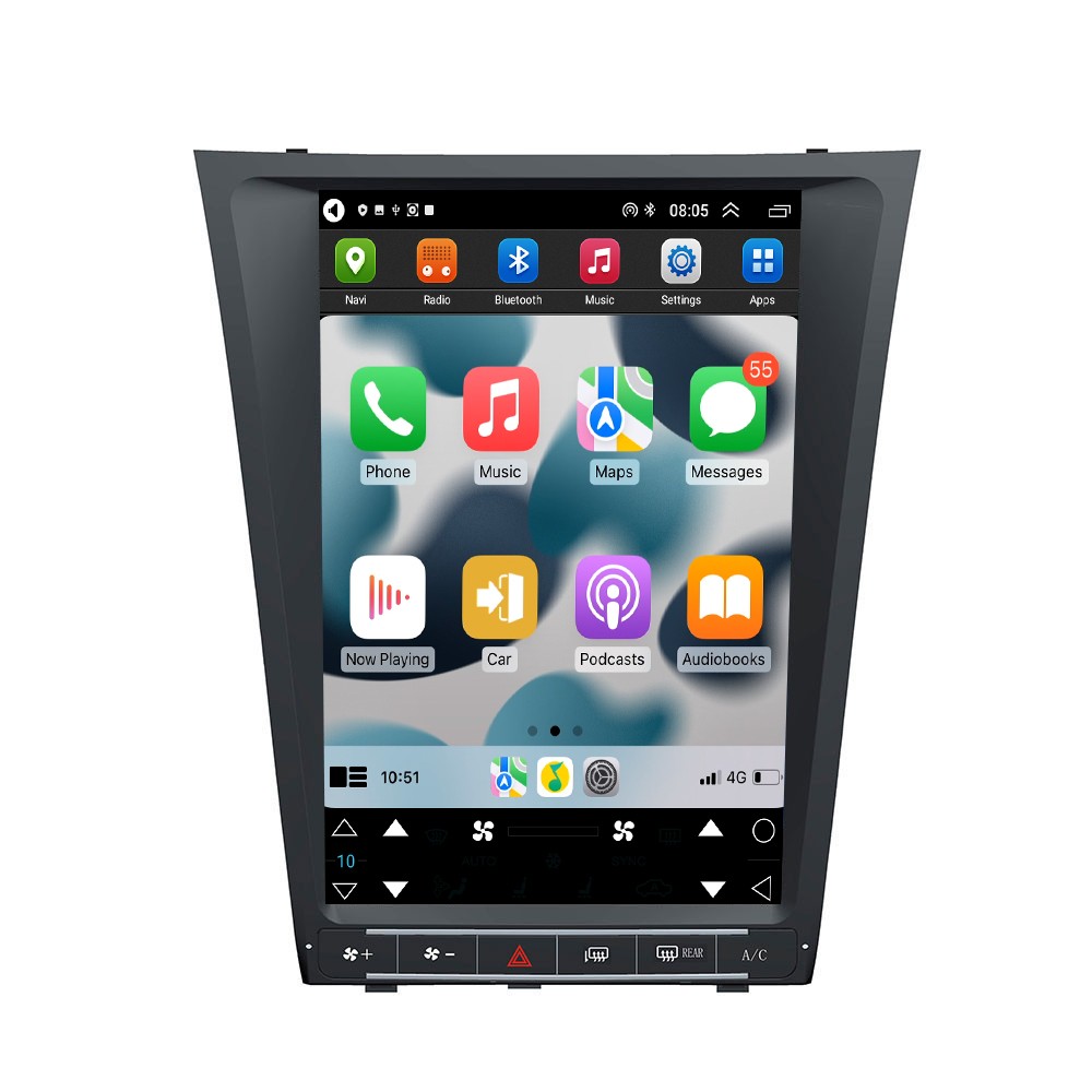 For Lexus GS GS300 GS350 GS400 430 460 Car Stereo Radio Player GPS Android 4+64G