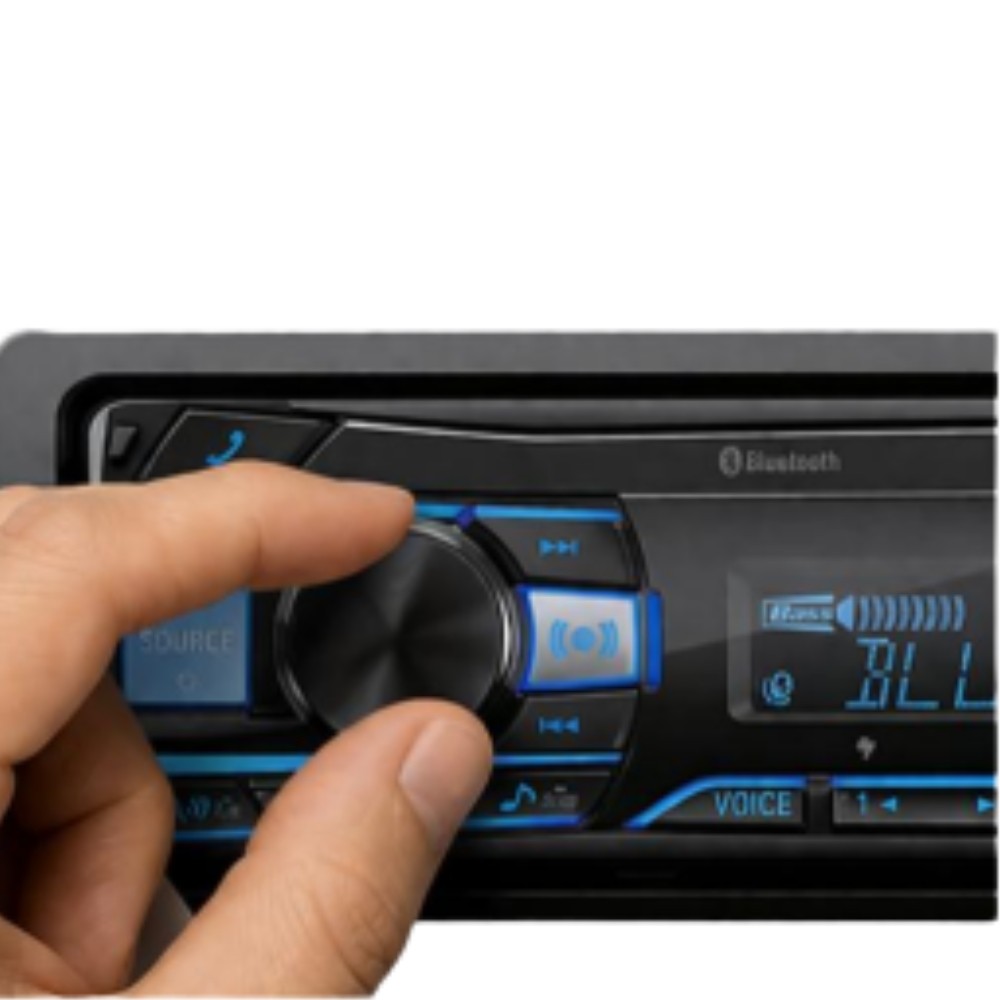 Used Alpine UTE-63BT Single-DIN Shallow Chassis Digital Media Receiver Bluetooth