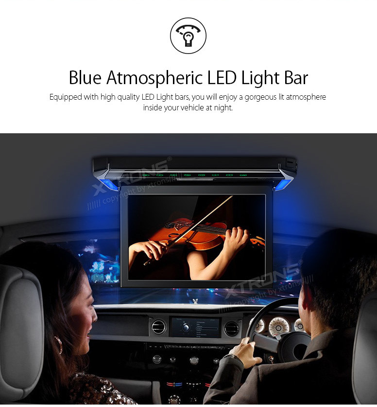 XTRONS 12.1″ Car Overhead Player Wide Screen 1080P Flip Down Roof Mount Monitor