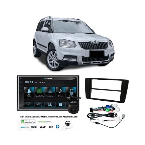 Blaupunkt BP800PLAY + RC1.0 Stereo Upgrade for Skoda Yeti 2009-2019
