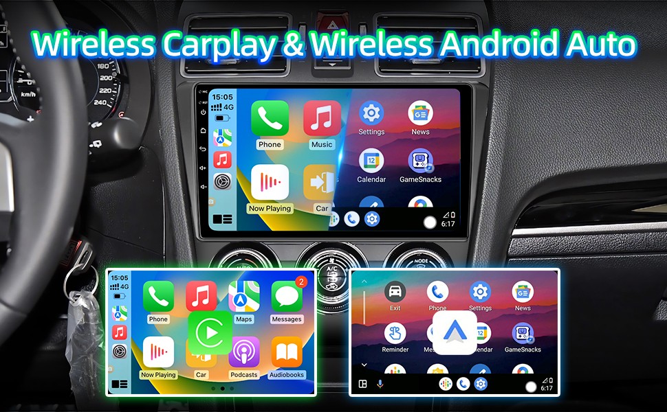 Car Stereo for for Subaru Forester WRX & Impreza 2015–2018 Wireless CarPlay 2+64