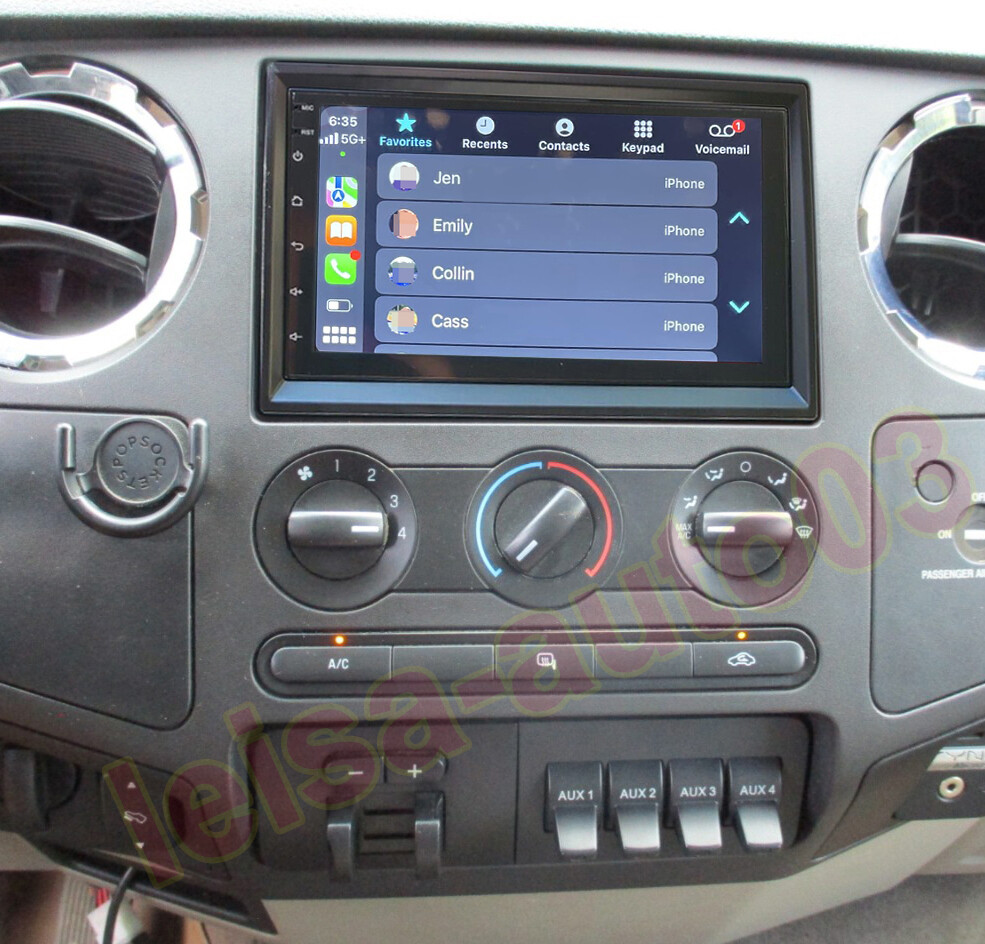 Car Radio Wireless CarPlay 2+64G Android 15 Navi Wi-Fi For 2004-2014 F250 F-350