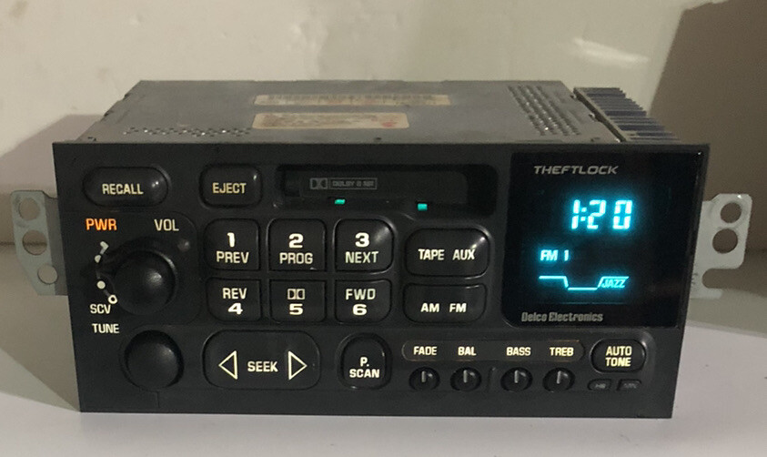 95-00 Chevy S10 Lumina Cavalier Venture Blazer cassette Oem radio Delco 16259771