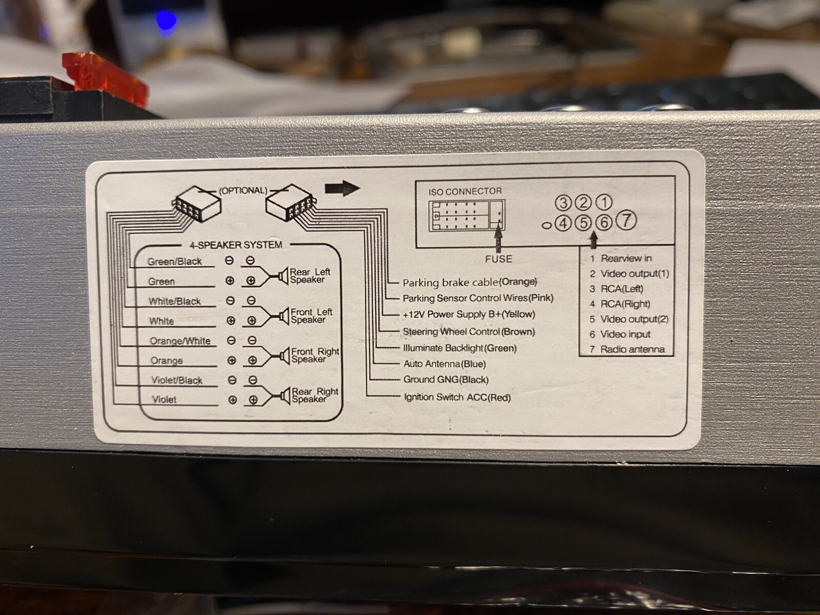 Leadfan In Dash Radio With Backup Camera