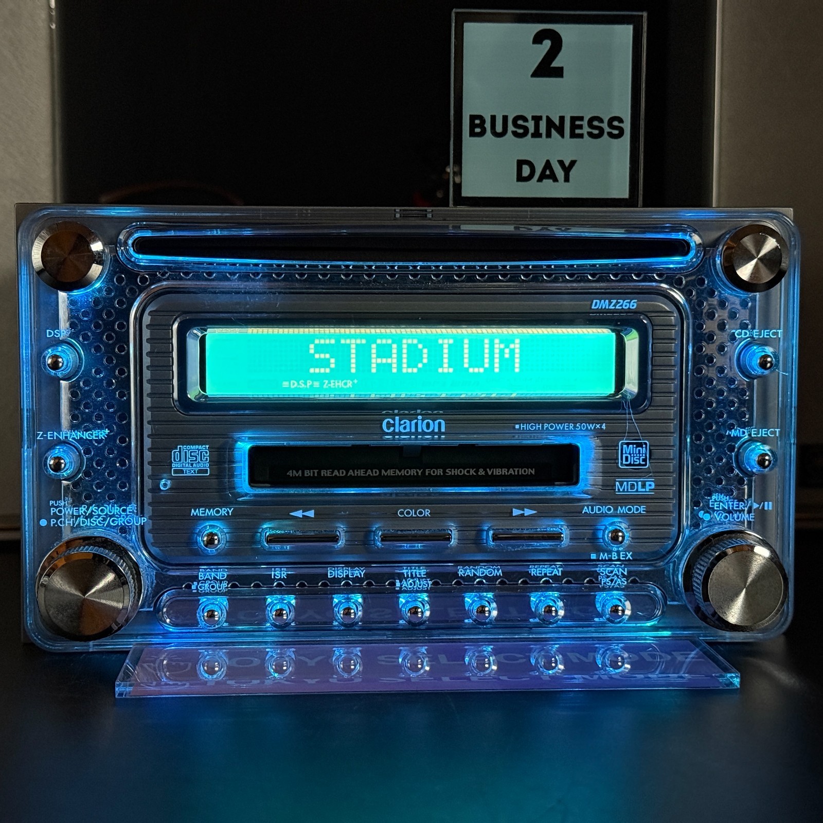 Clarion DMZ266 2DIN Car Audio CD MD Player JDM DSP 12-Color Illumination Stock
