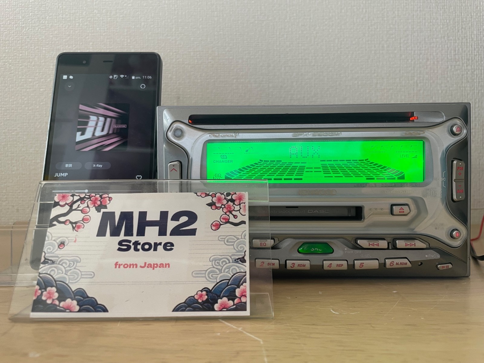 Kenwood DPX-5300M 2DIN Car Audio CD MD Player Operation Confirmed Very Good
