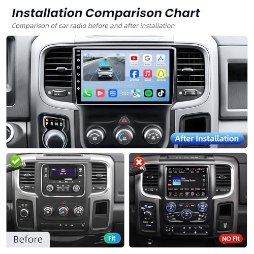 8 Core 4+32G Car Radio for Dodge RAM 1500 2500 9 Inches 8Core 4GB RAM+32GB ROM