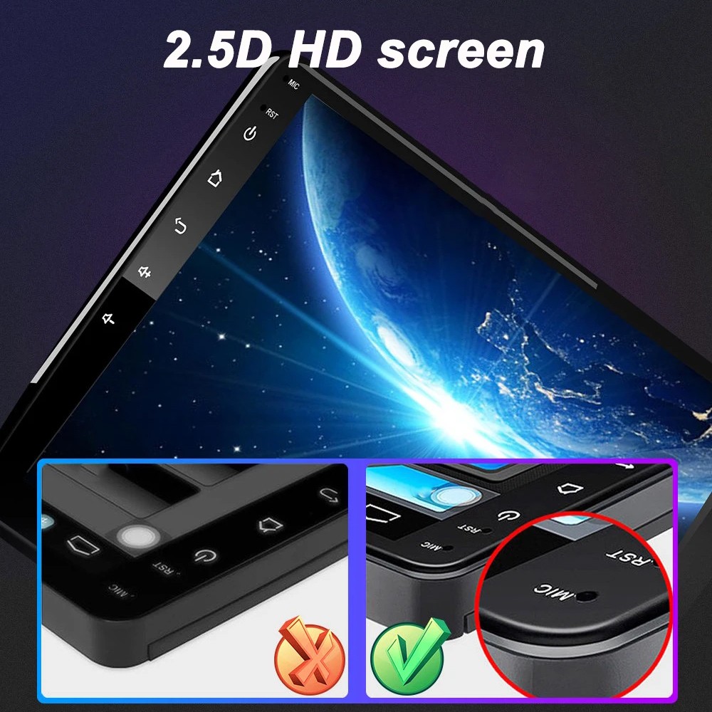 Android 13 Single 1Din 9″ Car Stereo Apple CarPlay Auto Radio GPS Navi WiFi MP5